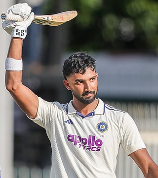 Devdutt Padikkal hits 117 as India reach 300/5 against Sri Lanka despite Asitha Fernando’s three-wicket haul on Day One of the second Test at the Sinhalese Sports Club (SSC) Ground on Sunday.  Photo credit: IANS