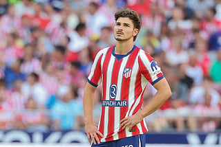 Atletico Madrid's Argentine forward #19 Julian Alvarez is pictured amid boos from home supporters during the Spanish league football match between Club Atletico de Madrid and Villarreal CF at Metropolitano Stadium in Madrid on August 23, 2026.