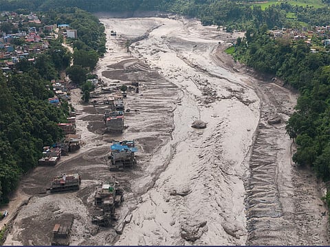 Nepal floods: Aerial views reveal devastation after deadly disaster  
