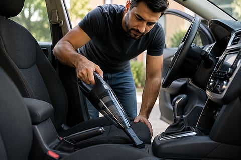 A handy solution for keeping car interiors dust free between deep cleans.