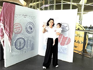 Katia Abu Al Saud travelled with her mother from Queen Alia International Airport and is due to receive treatment at Al Jalila Children’s Hospital.
