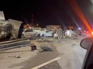 Six killed, eighteen injured in multi-vehicle accident