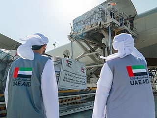 UAE aid includes food, shelter supplies and other essentials for affected communities.