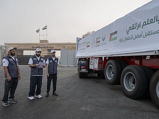 74 trucks delivered food, educational materials and shelter items under Operation Chivalrous Knight 3.