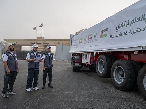 74 trucks delivered food, educational materials and shelter items under Operation Chivalrous Knight 3.