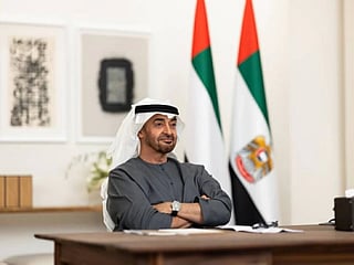 Sheikh Mohamed encouraged students to make positive use of AI and technology, placing digital skills alongside learning and national identity as priorities for the next generation.