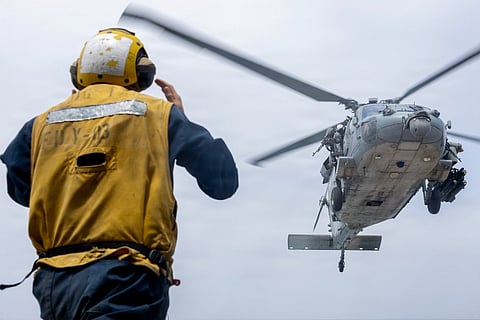 The US military has confirmed strikes on two Iranian launchers on Larak Island as they were allegedly being prepared to deploy rockets carrying sea mines into the Strait of Hormuz. It was the first known direct US attack on Iranian forces since late July, raising the risk of renewed flareup.
