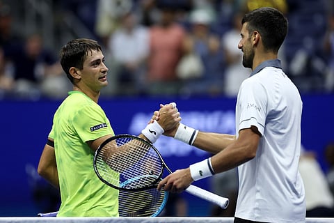 Ailing Novak Djokovic suffered his earliest Grand Slam exit in 20 years on Sunday, falling in five brutal sets to Mariano Navone in the first round of the US Open.