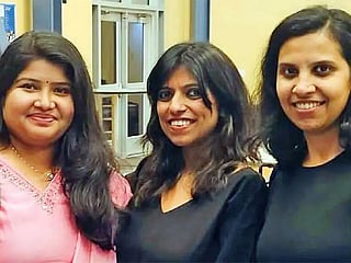 Anjana and Annie, who were killed in California, and Anila, who was taken into police custody.