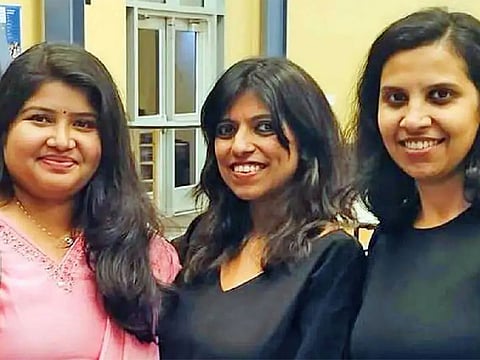 Anjana and Annie, who were killed in California, and Anila, who was taken into police custody.