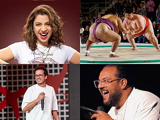Arabic stand-up, Punjabi pop, a choral tribute, a designer clearance sale, and the first professional sumo bouts ever staged in the country