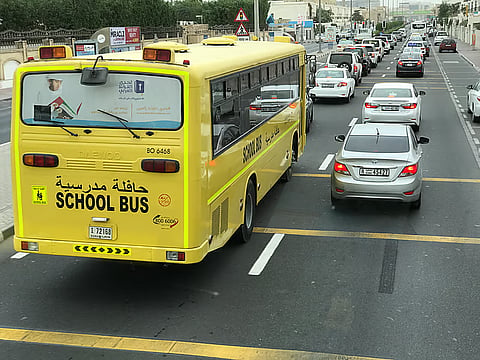Classes resume in the UAE, bringing peak morning traffic back to the roads.
