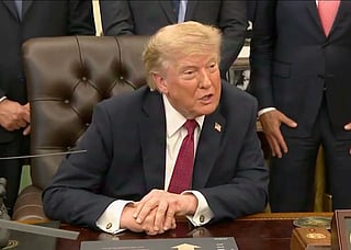 Trump snaps at question about nuking Iran
