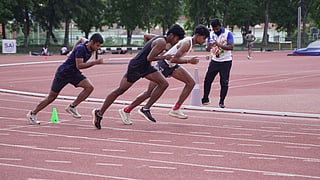 Indian athletes undergoing ‘smart track’ training at SAI Bengaluru ahead of Asian Games 2026 at Aichi-Nagoya in Japan later in September. Photo credit: SAI Media