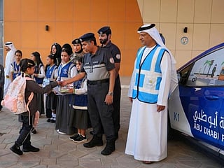 Abu Dhabi Police welcome pupils with gifts and messages