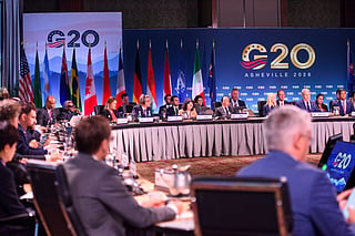 A plenary session meeting on financial literacy takes place as world leaders in finance join with U.S. Treasury Secretary Scott Bessent for the 2026 G20 Financial meetings on September 1, 2026 in Asheville, North Carolina.