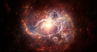 Physicists smashed small atomic particles together to briefly recreate the extreme conditions that existed just after the Universe began (picture used for illustrative purposes only).