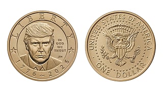 The U.S. Mint has started producing a new $1 coin featuring President Donald Trump's image.  
