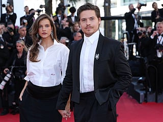 Hungarian model Barbara Palvin and US actor Dylan Sprouse at the screening of the film "Karma" at the 79th edition of the Cannes Film Festival in Cannes, southern France on May 15, 2026.