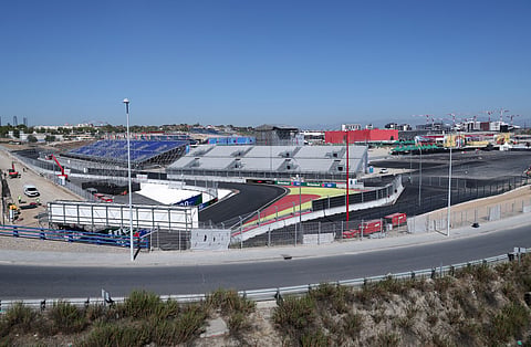 General view of the site of the new Madring Formula One circuit in Madrid, on September 2, 2026.