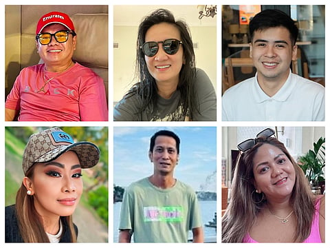 Clockwise from top left: Donell Almanzor Aducal, Jackielou Acpas, Miguel La Torre, Lea Brena, Wryt Baldeo, and Ayah Vergara Asaad