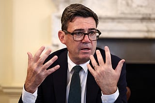 Britain's Prime Minister Andy Burnham inside 10 Downing Street in central London: Speaking to parliamentarians in a closed-door meeting, Burnham said the party's mission must be to counter "fear with positivity and hope". File photo taken on September 3, 2026.
