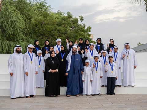 Sheikh Mohammed meets Dubai leaders, honours Arab Reading Challenge winners and top graduates