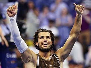 Alcaraz had to fight back from a set down to win in New York