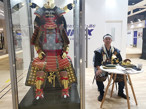500-year-old Samurai armour unveiled in Abu Dhabi, showcasing Japan’s warrior heritage at ADIHEX 2026
