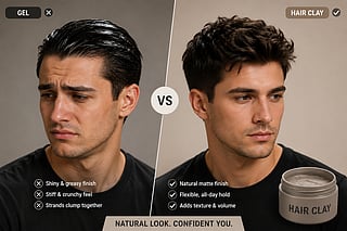 Hair clay offers flexible hold and a matte finish for styles that look more natural and less rigid.