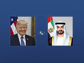Sheikh Mohamed receives phone call from Donald Trump