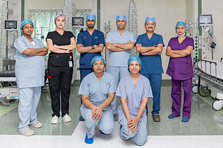 CardioSurgery - Medical Team with Dr. Pradheep Rachakonda (3rd from right)