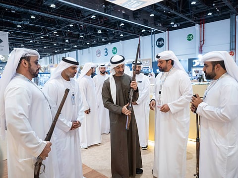 Hamdan bin Mohamed bin Zayed visits 23rd Abu Dhabi International Hunting and Equestrian Exhibition