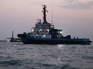 Vessels transit the Strait of Hormuz off the coast of the port city of Bandar Abbas in southern Iran on September 5, 2026.