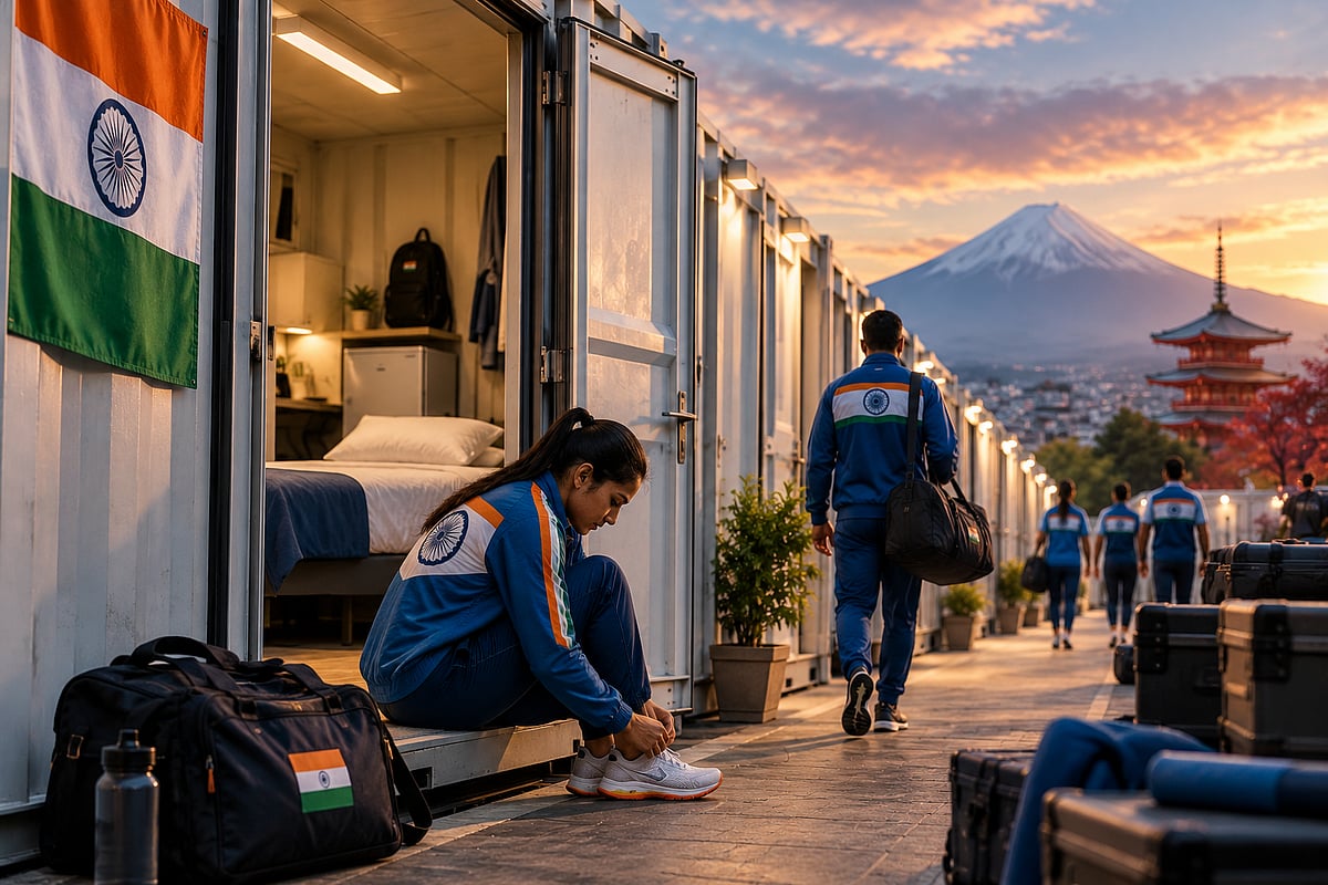 Indian athletes are sleeping in shipping containers before Asian Games