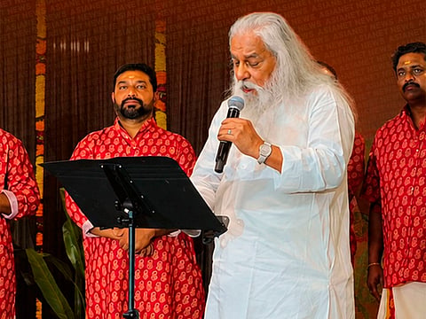 Veteran Indian singer KJ Yesudas makes rare public appearance