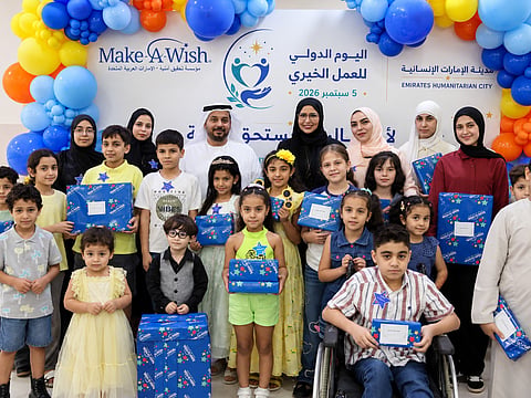 18 Gaza children in UAE celebrate hope through Make-A-Wish collaboration