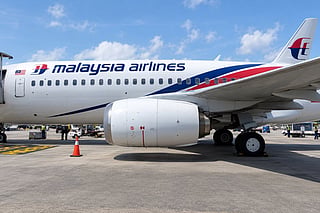 The aircraft landed safely at 4.44pm and was directed to Bay 45.
