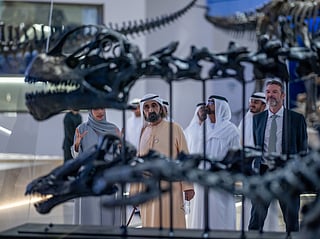Sheikh Mohammed visits Natural History Museum Abu Dhabi