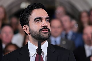 New York Mayor Zohran Mamdani speaks during a press conference on the release of 9/11 related documents at City Hall on September 08, 2026 in New York City.