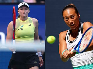 Elena Rybakina and Qinwen Zheng