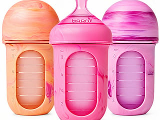Parents in Oman urged to immediately stop using Boon NURSH Silicone Bottle 8 oz 3-Pack, Model B11564, after authorities flag choking hazard.