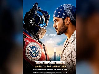 The DHS poster carried the message: “America for Americans. Get off our roads; you don't know how to drive, Mr Singh.” It also urged people to “self-deport”. 