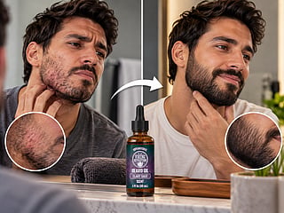 Beard oil helps soften facial hair and moisturise the skin underneath, easing dryness and giving uneven growth a healthier, more groomed appearance.