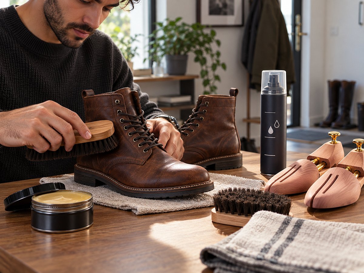 Regular cleaning, conditioning and waterproofing can help leather boots resist moisture, prevent drying and stay looking their best for longer.
