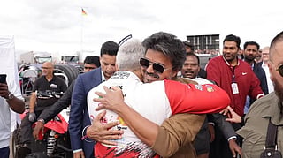 Watch: Vijay runs to Ajith for a hug at Silverstone