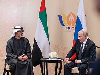 The meeting discussed UAE-Russia relations and ways to further strengthen bilateral ties in support of shared interests. 