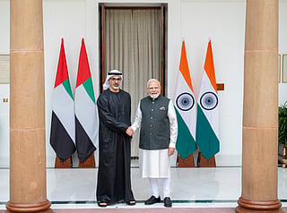 Sheikh Khaled, Indian PM discuss bilateral relations