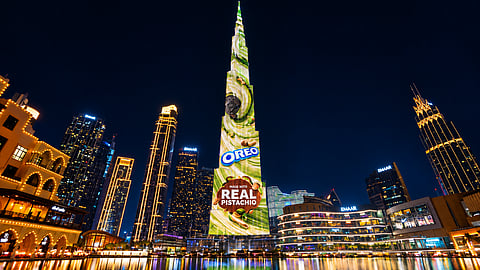 OREO goes nuts as its Pistash-YO lights up Burj Khalifa