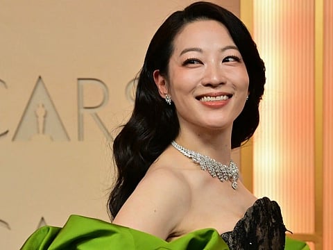 US actress and singer Arden Cho attends the 98th Annual Academy Awards at the Dolby Theatre in Hollywood, California on March 15, 2026.